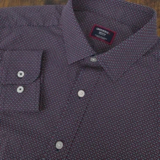 UNTUCKit Peraldi Men's Long Sleeve Button Up Black Pink Argyle Geometric Sz  M