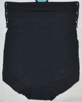 DAMEN M&S DESSOUS 3ER PACK HIGH RISE SHORTS SLIPS GRÖSSE MEDIUM (12-14) SCHWARZ