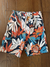 Kanu Surf Boys Floral Swim Shorts L 14/16 Adjustable Waist