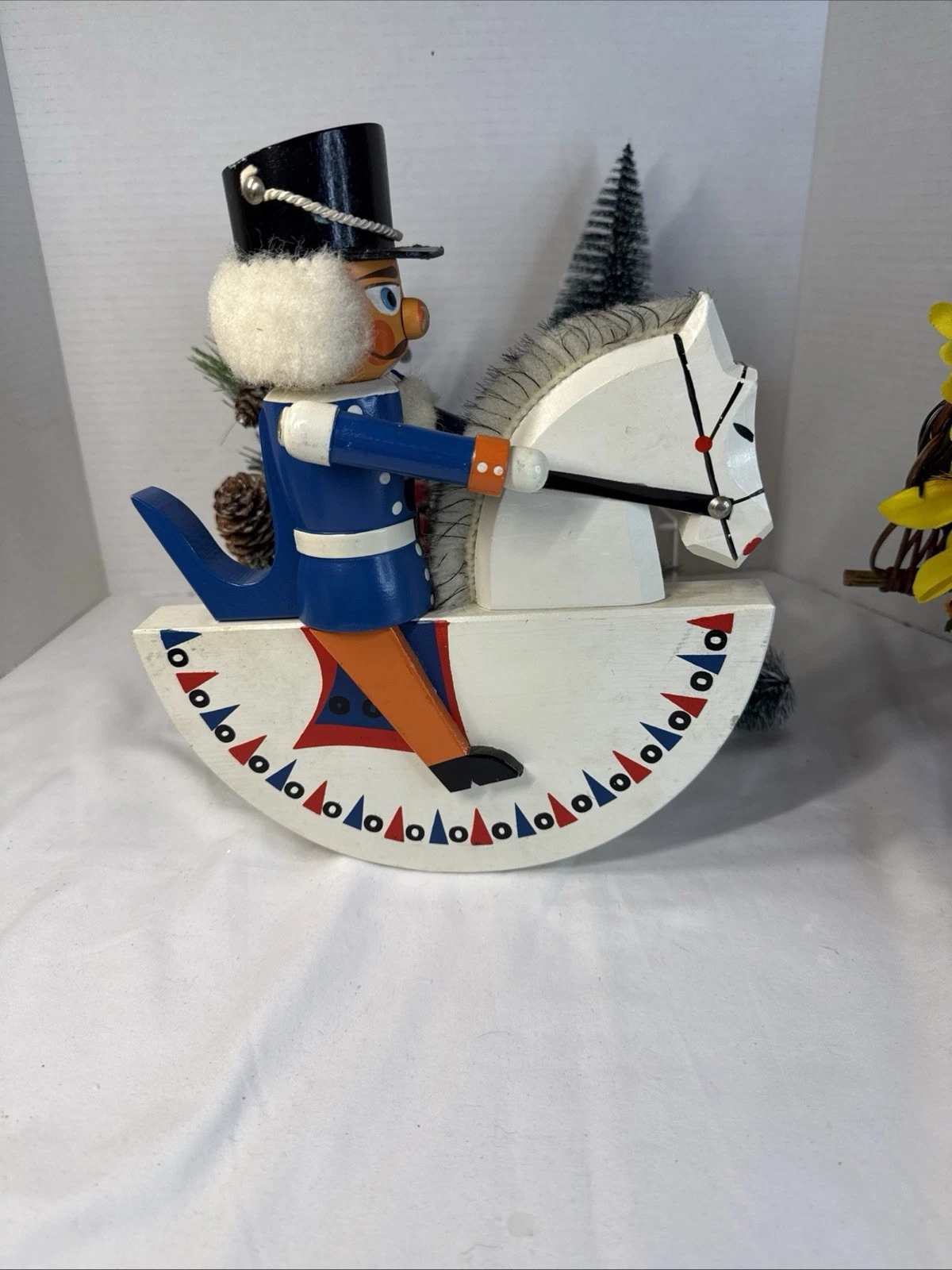 VINTAGE - ERZGEBIRGE EXPERTIC - NUTCRACKER ROCKING HORSE - MADE IN GDR