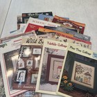 VTG Lot Of 25 Cross Stitch Patterns Cottage Folk Art Elizabeth’s Design Various — photo 1