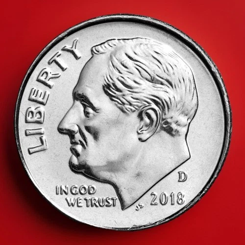 2018-D Roosevelt Dime Superb Gem BU From Original Bank Roll Fast Shipping