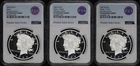 2023 Fiji $1 Silver Peace Dollar 3pc Privy Set NGC PF-70 UC FDOI Premier Select