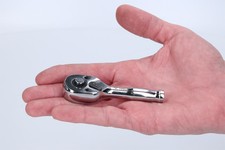 Haosie 1/4 Zoll Mini-Ratsche – 72-Zahn Ratschenschlüssel Mit Verstellbarem Griff (107 Mm)