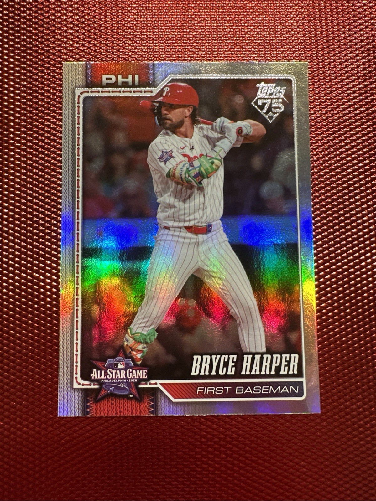 2026 Topps 75 Update Series  Bryce Harper REFRACTOR #ASG-38  Phillies - 💎✨