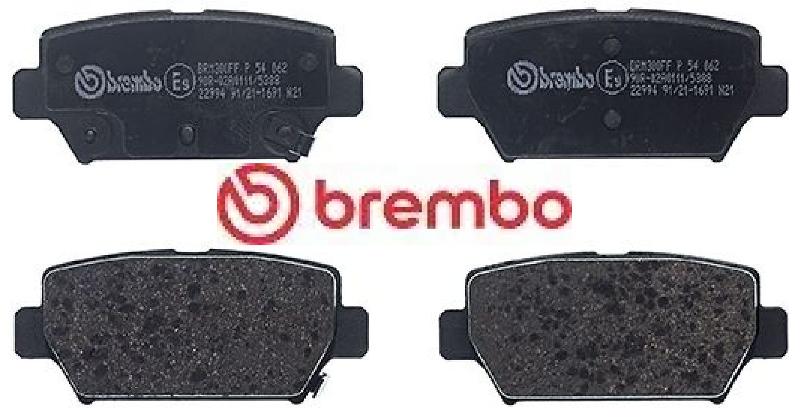 Für BREMBO P 54 062 Brake Pad Set, disc brake P 54 062 Brake pads set rear , fi - Bild 3