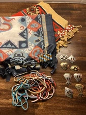 Lot Of 2 Vintage Wamcraft Bandanas Handkercheifs Scarves Southwest Made In USA