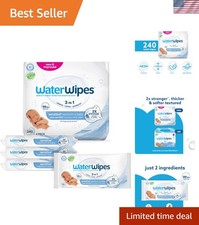 Newborn  Baby Wipes 240 Count - Soft, Unscented, and 2X Stronger Protection