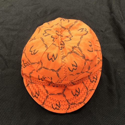 Welder Nation Hat Cap Fitted Mens 7 3/4 2XL Orange Welding Skull Cap Pattern