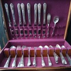 Vintage 1847 Rogers Bros. Adoration Pattern Silverware 58 pcs.