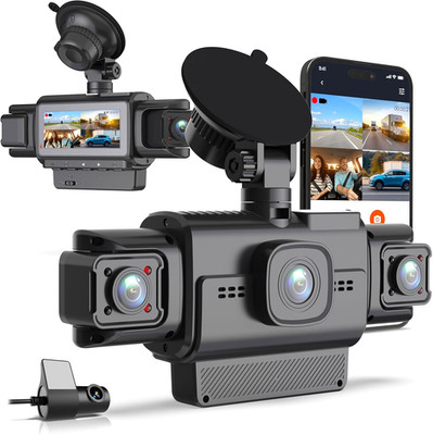 Dash Cam All Around 1080P Front Rear Side Cameras 360° Parking Mode WiFi GPS