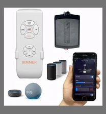 Smart Wi-Fi Ceiling Fan Remote Control Kit ,Compatible with Alexa & Google Home