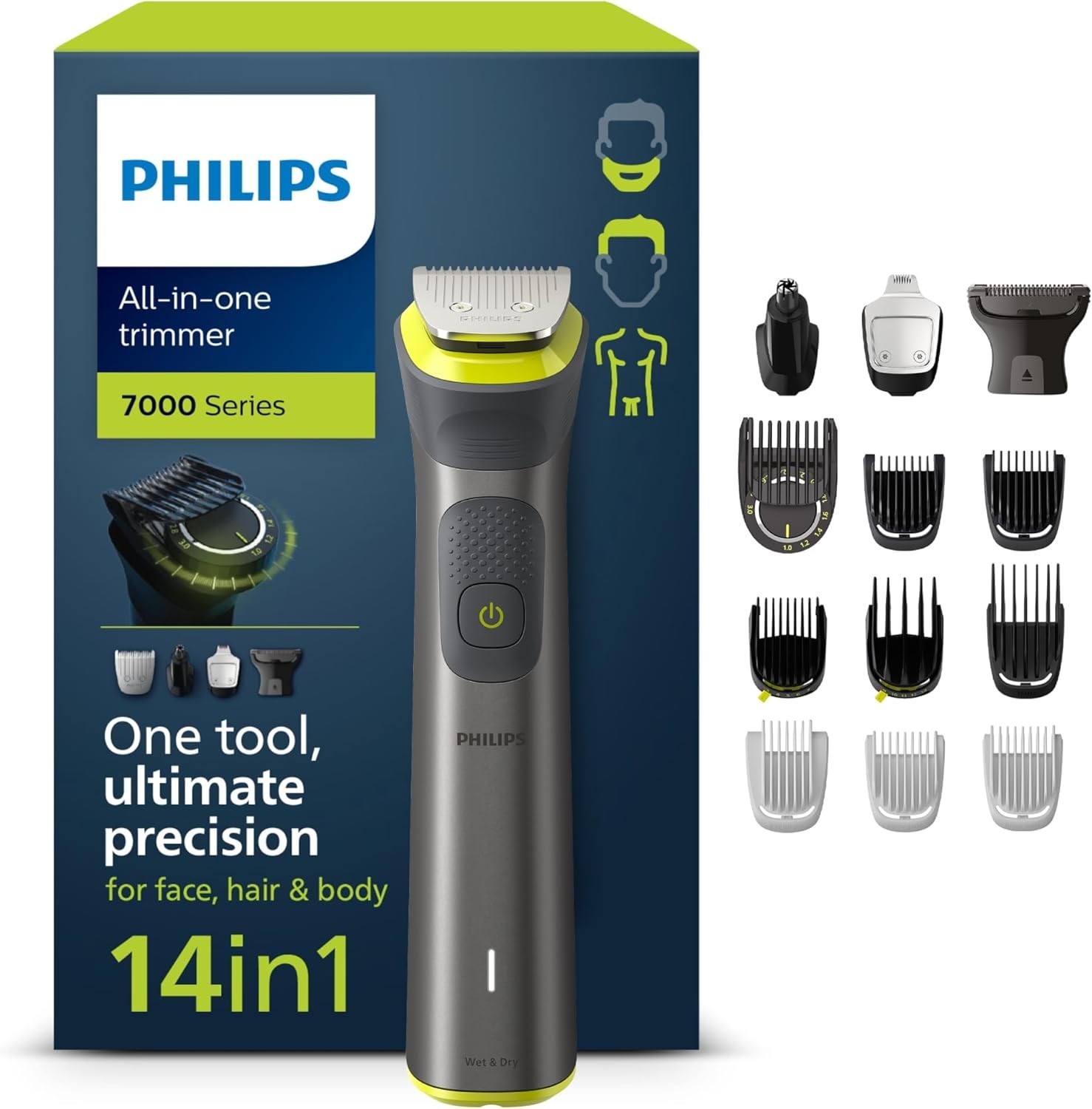 Recensione Philips Multigroom 7000 MG7940/15: 14 Accessori Top