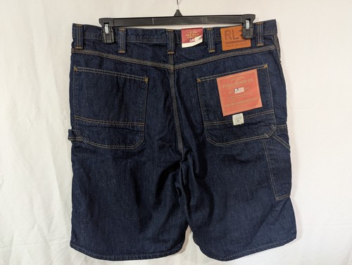 Ralph Lauren Jeans Co Canton Carpenter Dark Blue Denim Y2K Men’s 42 NWT - Picture 2 of 12