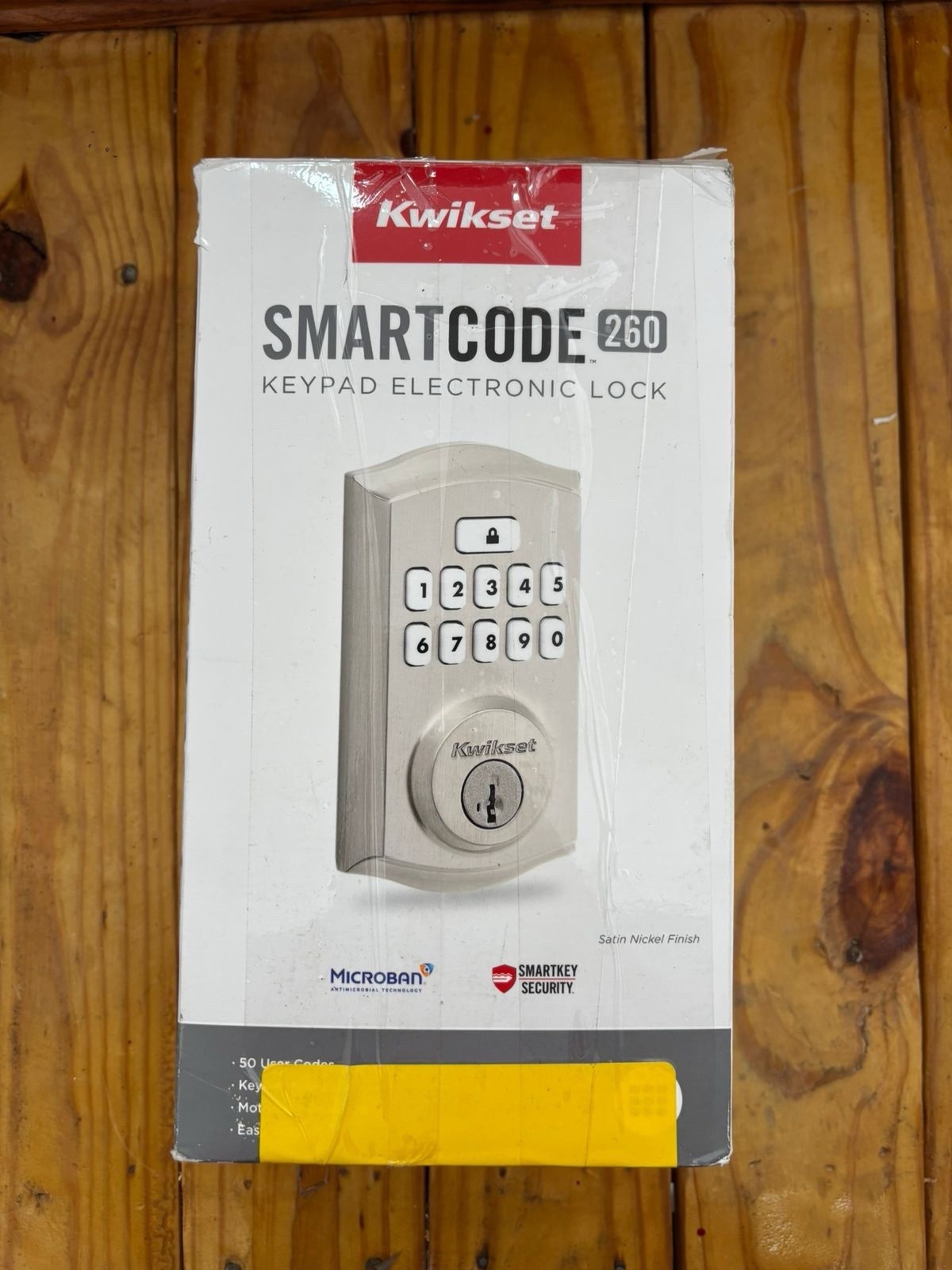 Kwikset SmartCode 260 Keyless Entry Deadbolt in Satin Nickel 992600-002