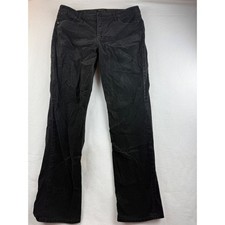 Talbots Flawless Five Pocket Black Corduroy Straight Leg Pants Womens