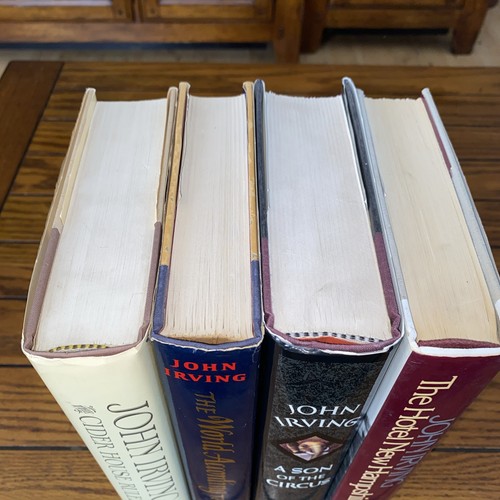 John Irving Bundle Of 4 HCDJ First Eds VG+ Garp, Cider House, Circus & Hotel - Picture 2 of 12