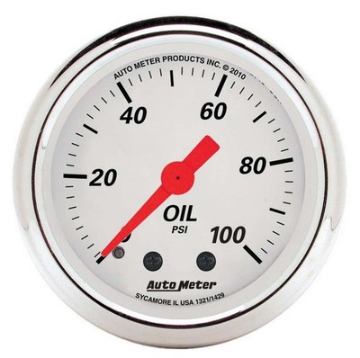 AUTOMETER 1321 2-1/16 A/W Oil Pressure Gauge 0-100psi