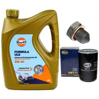 MotoröL Filter Set 5W-40 5 Liter + ÖLablassschraube FüR Seat VW Transporter IV