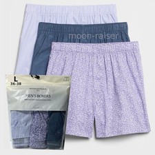 Banana Republic Boxers 3 Pair Mens LARGE Purp...