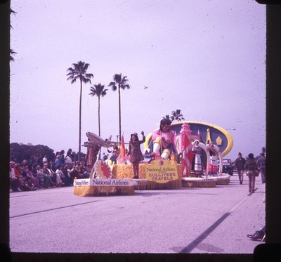 SL30 Slide 1973 National Airlines Gulliver's Travels Parade Float 719a