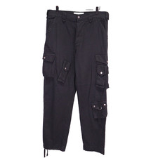 Urban Outfitters BDG Black Baggy Cargo Pants Y2K Sz 32 Actual 34x32 Skate Tech