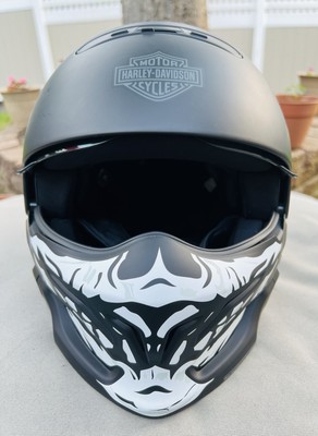 Harley Davidson Pilot 3-in-1 X04 Helmet/Matte Black/Exo Skull/Size