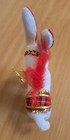 Lot Of 3 Vintage Flocked Plastic Christmas Ornaments 2 Horses And 1 Donkey 60's — photo 8