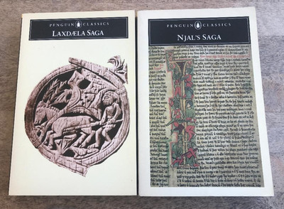 2 PENGUIN CLASSIC SAGAS ~ LAXDAELA SAGA & NJAL'S SAGA ~M. MAGNUSSON & H. PALSSON