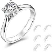 Ring Size Adjuster Invisible Tightener Guard Spacer 6 Pack for Loose Bands