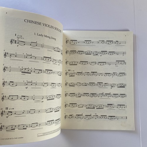 Solos de violín chinos, Jonathan Stock, Schott (1998), de colección - Imagen 10 de 14