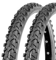 Paar Reifen 26 X 1.95 (50-559) Schwarz FüR Fahrrad Mtb Pneumatisch