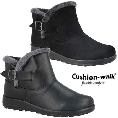 NEW LADIES FAUX FUR GRIP SOLE WOMENS 