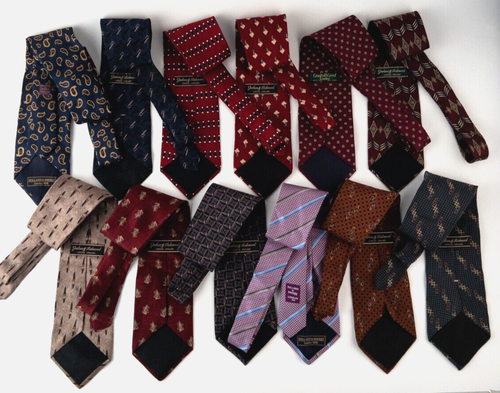 Vintage Graham & Lockwood London Holland & Sherry Men's Silk Necktie Lot of 12 - Picture 4 of 11
