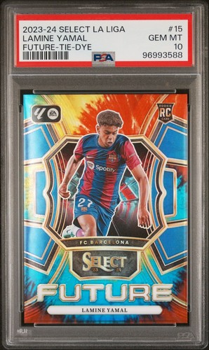 Lamine Yamal [Tie-Dye] #15 2023 Panini Select La Liga Future card