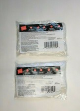 2 X 5 -Pack -Hanes 100 Cotton Face Mask Protective Cover Facemask White