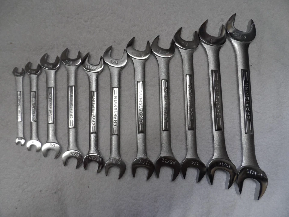 Craftsman SAE Open End Wrench Set A-AD A-AE etc (1/4" to 1-1/8") - 11 pcs - Image 3 of 4