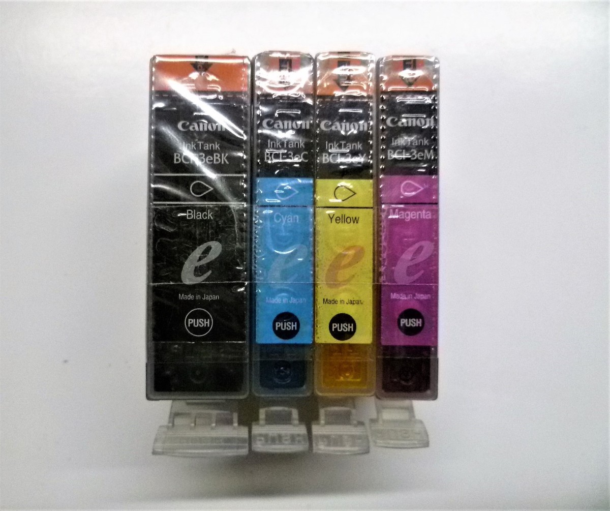 4 set originali Canon BCI-3 BK C M Y S400 S400x S450 S4500 S500 S520