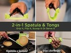 Spatula Clever Tongs 2 In 1 Non-Stick Heat Resistant Stainless Steel (SET OF 2)