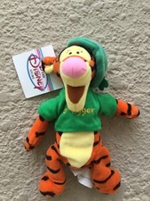 Disney Store O'Tigger St. Patrick's Day Mini Bean Bag Beanie 8" New