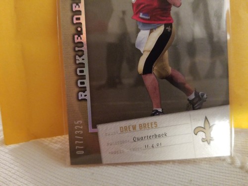 2006 Upper Deck Rookie Debut #60 Drew Brees numbered 077/325 top Zustand  - Bild 2 von 7