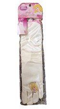 Disney Princesses Aurora Long White Formal Gloves Dress Up Child One Size