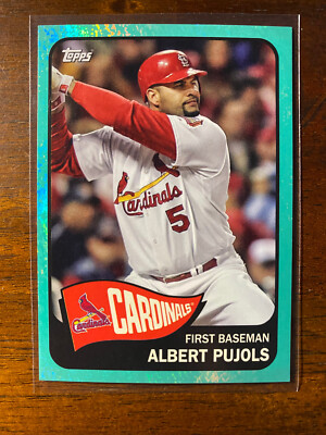 2023 Topps Archives Albert Pujols #136 1965 Aqua Foil /75 St