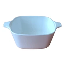 Vintage CORNING WARE Small Casserole (P-43-B) 2.75 cup SNOW WHITE 