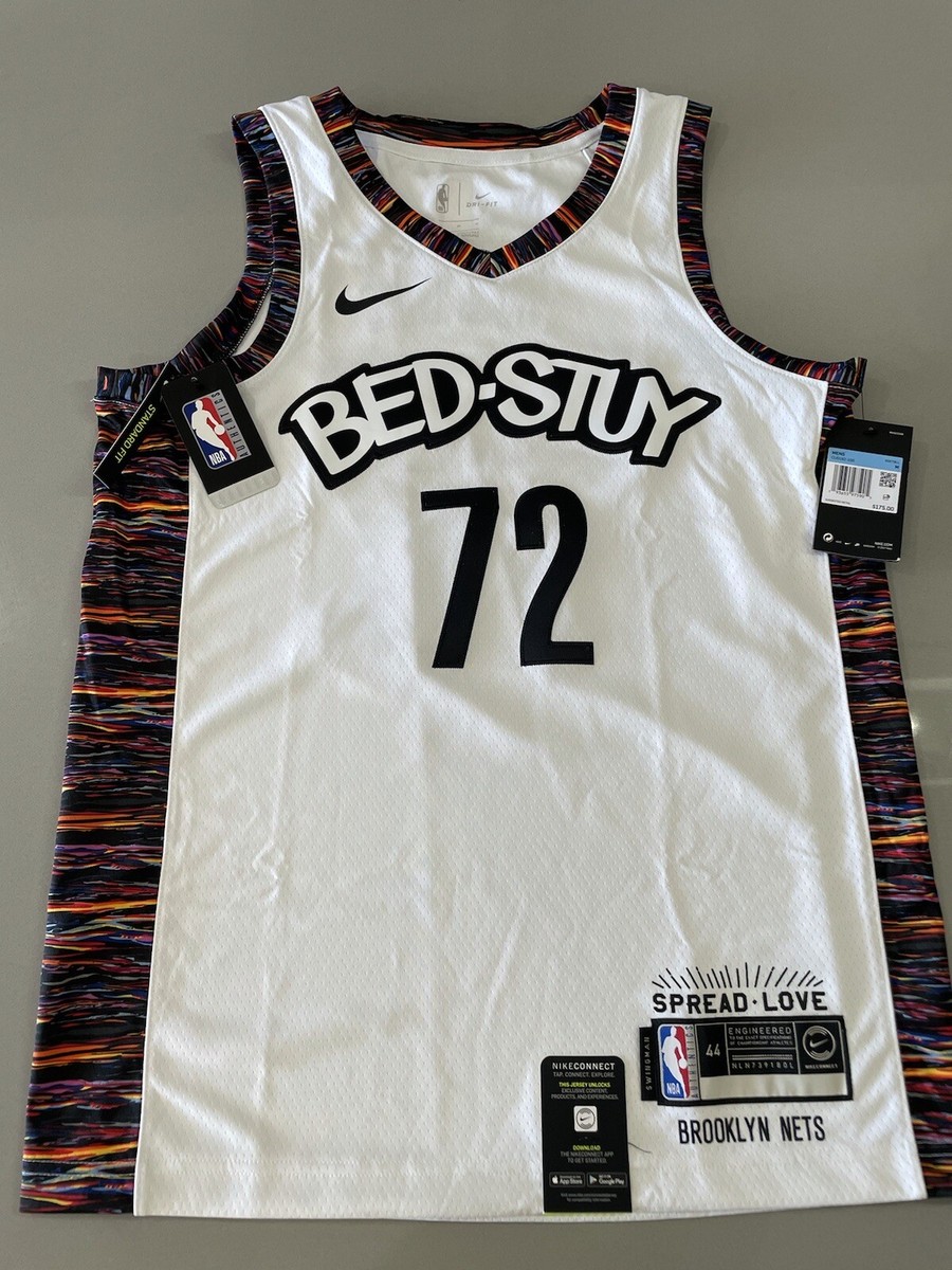NEW!! Nike Brooklyn Nets White Biggie City Jersey Swingman Bedstuy
