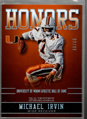 A3862- 2015 Panini Miami Honors Silver #96 Michael Irvin /99 *SAMPLE PIC