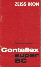 ZEISS IKON Contaflex Super BC Camera Instruction Manual - GERMAN ONLY (IN331)