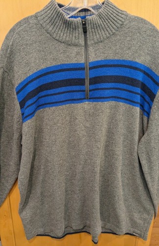 Eddie Bauer 1/4 Zip Knit Sweater Mens Size XL  Pullover Outdoors Wool Blend - 第 1/5 張圖片