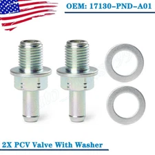 2PCS PCV Valve W/ Washer For Honda CR-V Accord Acura 17130-PND-A01 94109-14000