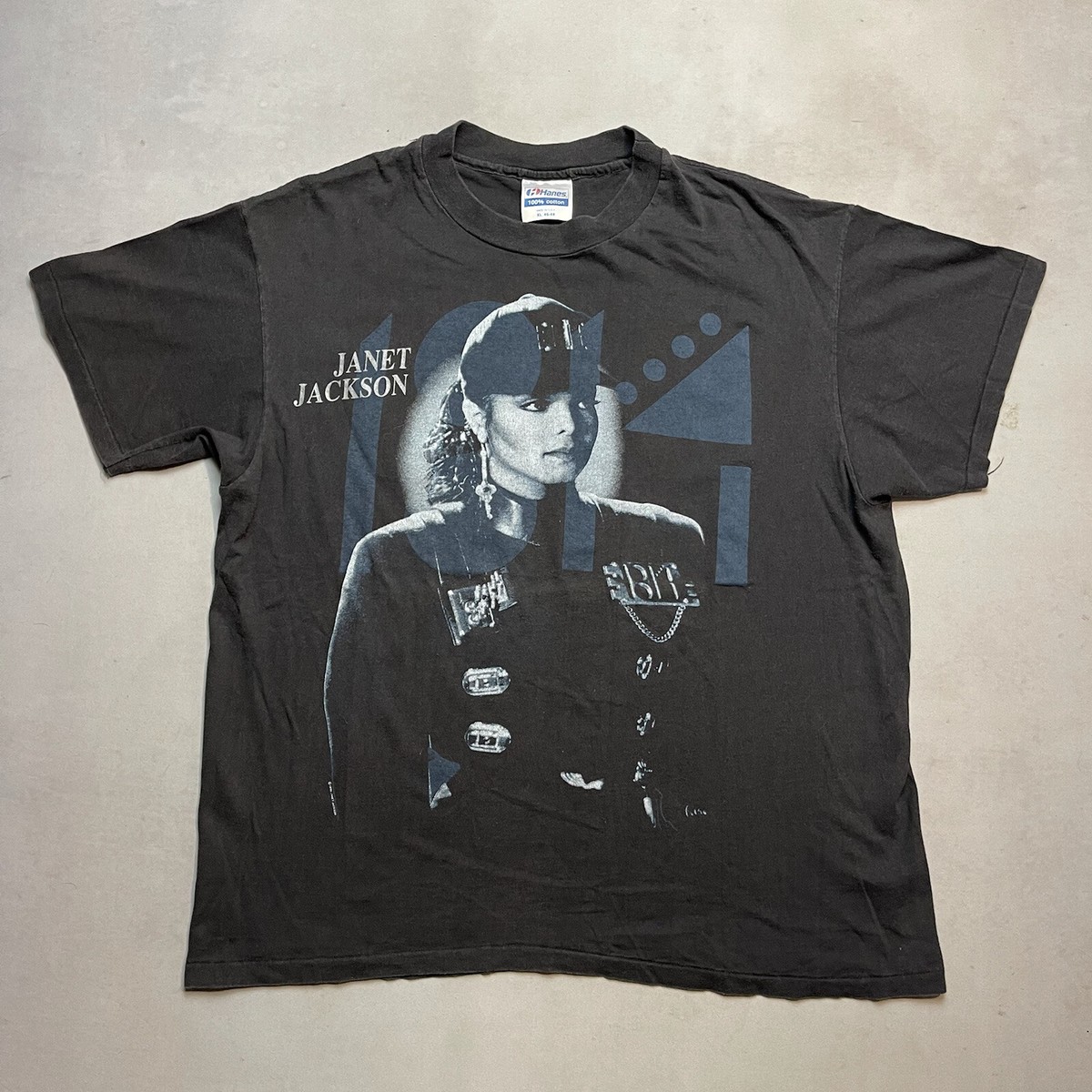 Vintage Janet Jackson 1814 Rhythm Nation Tour Shirt Single Stitch 